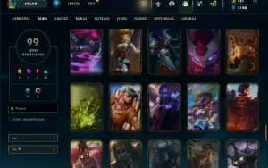 Esmeralda 4 com 95 Champs e 99 Skins + 1 Prestigio da Jinx
