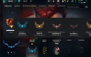 Ouro 3 com TODOS os champs e 230 Skins +9 Vitoriosas