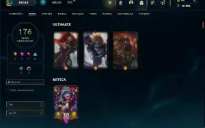 Prata 3 com 150 Champs e 176 Skins ( Mais de 100 Jogos )