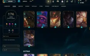 Prata 3 com 150 Champs e 176 Skins ( Mais de 100 Jogos )