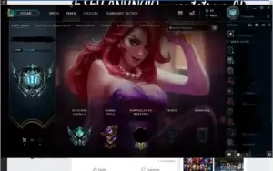 Conta LoL league of legends 117 champions e 118 skins