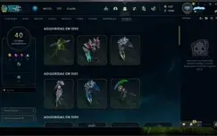 Conta LoL Lv 218 Ex Diamante 400 Skins - 3000 Gastos -