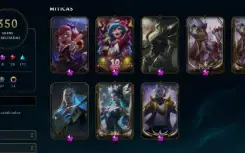 Conta desde 2018, 350 skins