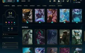 Conta de lol otima para smurf com 71% de WR diamante 2