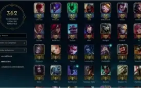 Conta League of Legends Gold (97 Skins;112 Ícones;12 Wards)