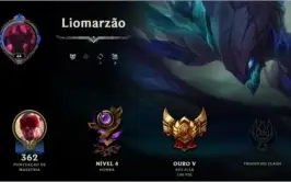 Conta League of Legends Gold (97 Skins;112 Ícones;12 Wards)