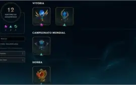 Conta League of Legends Gold (97 Skins;112 Ícones;12 Wards)