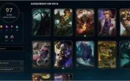Conta League of Legends Gold (97 Skins;112 Ícones;12 Wards)