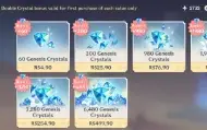 Conta Genshin 15 5*Estrelas Ar 56