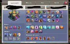 Conta CV 14 semi full faltando muros e algumas tropas