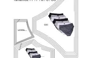 Kit Molde Cuecas Infantil Molde Completo para o Homem