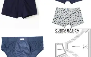 Kit Molde Cuecas Infantil Molde Completo para o Homem