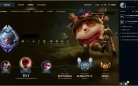 Conta LOL, Diamante 4, 166 skins+, criada em 2012