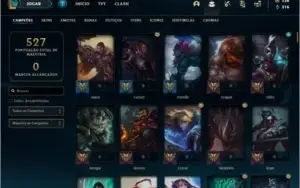 Conta prata 4 com TODOS os champs e 137 skins