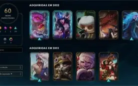 Conta LOL C/ várias skins, Campeões & Um pouco de RP.