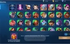 Mobile Legends - Ex Grande Mestre - 15 Heróis - 8 Skins