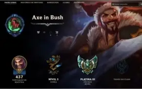 Conta LoL - Platina