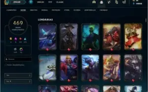conta lol gold 469 skins