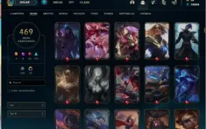 conta lol gold 469 skins
