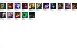 PROMOÇÃO: Conta com 18 campeões e 3 skins