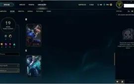 Conta league of legends Borda Ouro Honra 5 Level 41 63 champ