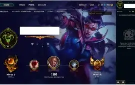 Conta league of legends Borda Ouro Honra 5 Level 41 63 champ