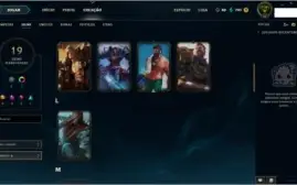 Conta league of legends Borda Ouro Honra 5 Level 41 63 champ