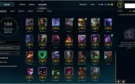 Conta league of legends Borda Ouro Honra 5 Level 41 63 champ