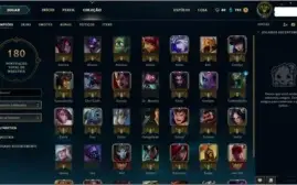 Conta league of legends Borda Ouro Honra 5 Level 41 63 champ