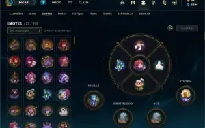 Conta Platina 1 com 150 Champs e 205 Skins + 30 Cromas