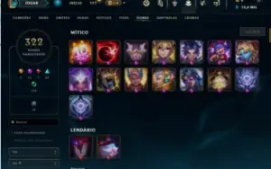 Conta Lol Nível 669 Todos Os Campeões, 509 Skins, 322 Ícones