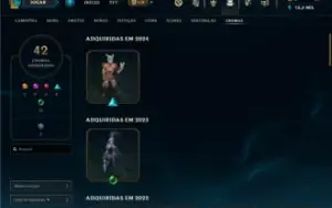 Conta Lol Nível 669 Todos Os Campeões, 509 Skins, 322 Ícones