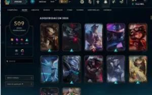 Conta Lol Nível 669 Todos Os Campeões, 509 Skins, 322 Ícones