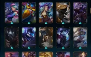 CONTA DE 2012 MMR DE MESTRE 116 SKINS MÍSTICA E LENDÁRIAS 11