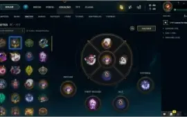 Conta LoL, Ouro 3 Flex, 70 skins