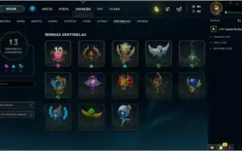 Conta LoL, Ouro 3 Flex, 70 skins