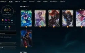 melhor Conta do lol com varias Skins + brinde