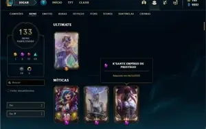 Conta Diamante 4 com 140 Champs e 133 Skins + 2 Prestigios