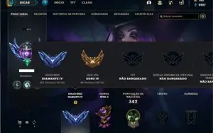 Conta Diamante 4 com 140 Champs e 133 Skins + 2 Prestigios
