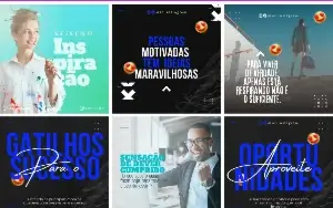 Pack Artes Canva Coach 59 Temas Editáveis Vol. 1