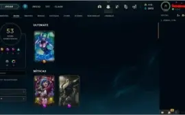 CONTA LOL 50+ SKINS PLATINA 1