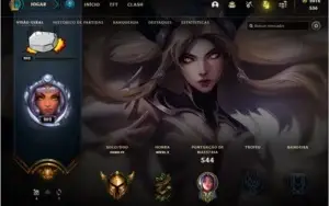 Conta League of Legends GOLD 125 skins + 2K de RP