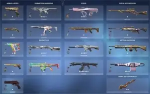 CONTA VALORANT PLATINA 2 VÁRIAS SKINS