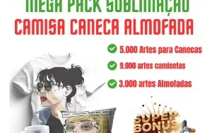 Pack 1000 Artes Animes Para Sublimação Serigrafia Vinil