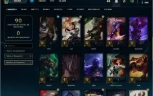 Conta league of legends - Platina 2 - lvl 41