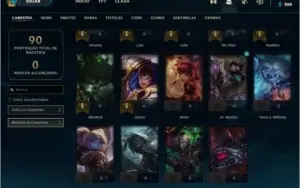 Conta league of legends - Platina 2 - lvl 41