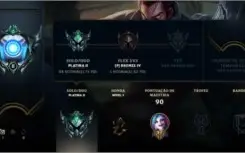 Conta league of legends - Platina 2 - lvl 41