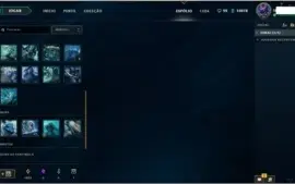 Conta 190 skins Terminou D4 MAs net lixo perdeu borda