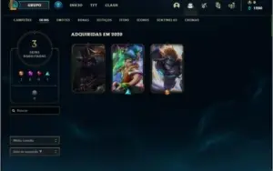 Conta platina 3 sem email confirmado com 3 skins e 31 champs