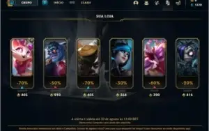 Conta platina 3 sem email confirmado com 3 skins e 31 champs